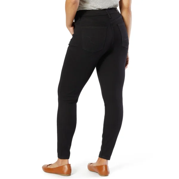 Women's and Women's Plus Mid Rise Skinny Jeans - New Black Opal - Image 3